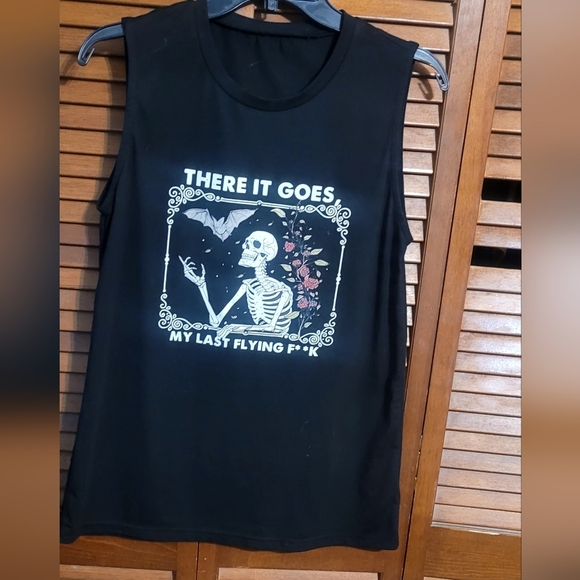 Gthic Black Graphic Tank Top. Unisex Mens Med. Wmn Sz Large - Picture 1 of 7